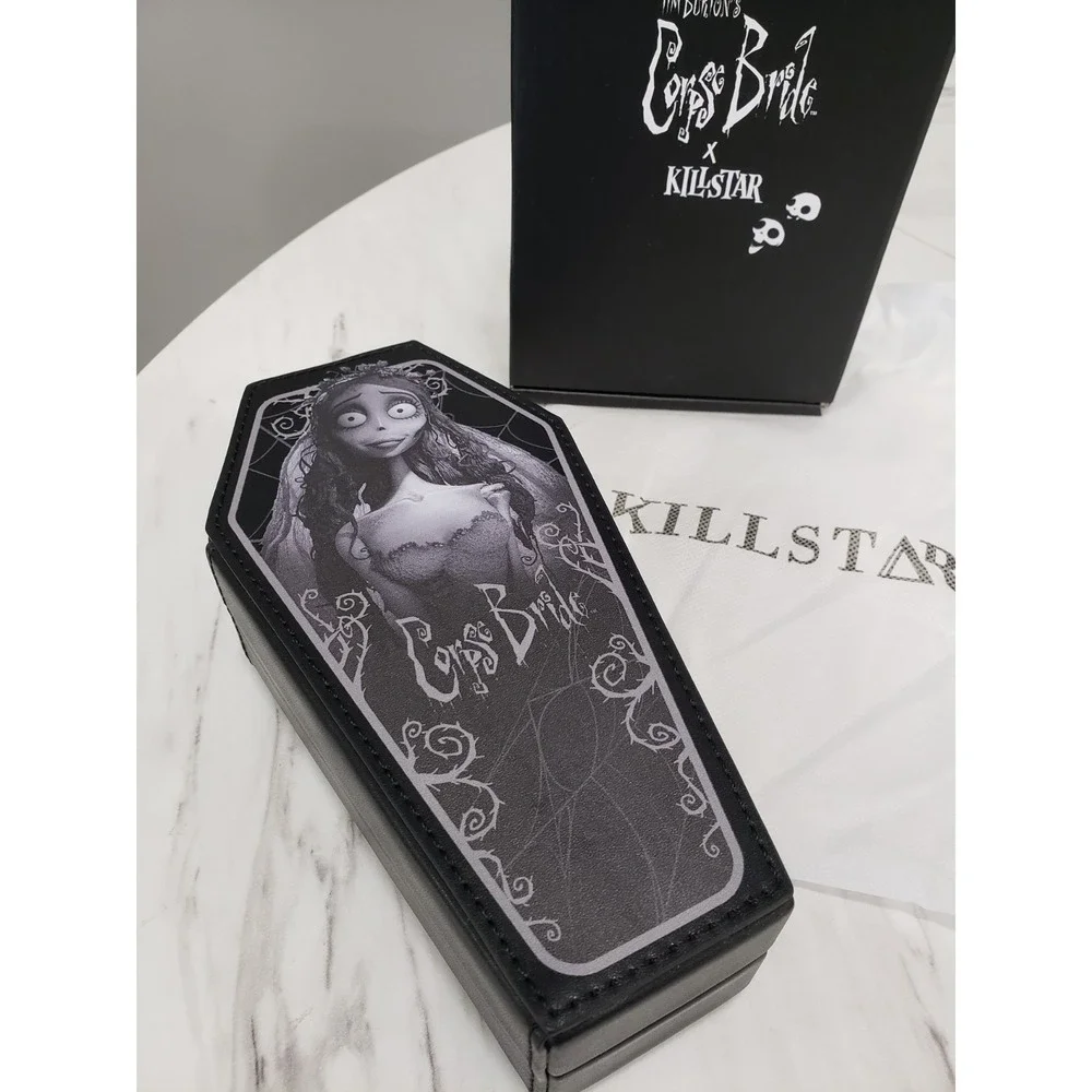 Killstar x Corpse Bride Collab Emily Casket Jewelry Box Black Jewellery Coffin